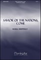 Savior of the Nations Come SATB choral sheet music cover